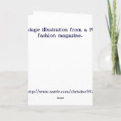 ヴィンテージのイースターボンネットカード シーズンカード (裏面)