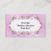 ヴィンテージのイースター休日の小型落書きの挨拶状 名刺 (裏面)