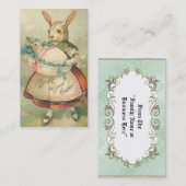 ヴィンテージのイースター休日の小型落書きの挨拶状 名刺 (正面/裏面)
