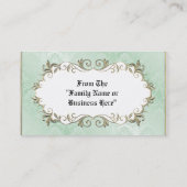 ヴィンテージのイースター休日の小型落書きの挨拶状 名刺 (裏面)