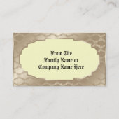 ヴィンテージのイースター休日の落書きの挨拶状 名刺 (裏面)