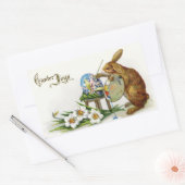 ヴィンテージのイースター喜び 長方形シール (封筒)