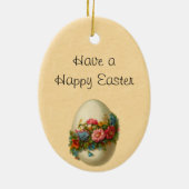 ヴィンテージのイースター天使のオーナメント セラミックオーナメント (裏面)