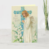 ヴィンテージのイースター天使カード シーズンカード (正面)
