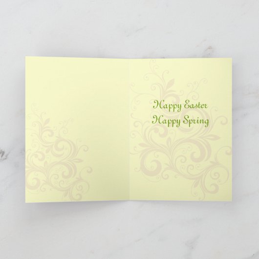 ヴィンテージのイースター天使カード シーズンカード (内部)