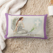 ヴィンテージのイースター天使 ランバークッション (ブランケット)