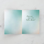 ヴィンテージのイースター子ネコの挨拶 シーズンカード (内部)