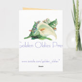 ヴィンテージのイースター子ヒツジカード シーズンカード (裏面)