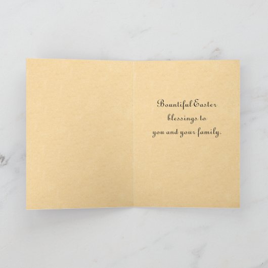 ヴィンテージのイースター子ヒツジカード シーズンカード (内部)