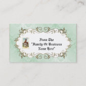 ヴィンテージのイースター小型落書きの挨拶状は文字を加えます 名刺 (裏面)