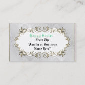ヴィンテージのイースター小型落書きの挨拶状 名刺 (裏面)