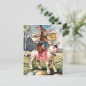 ヴィンテージのイースター招待状 招待状 (スタンド正面)