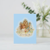 ヴィンテージのイースター挨拶の天使 シーズンポストカード (スタンド正面)