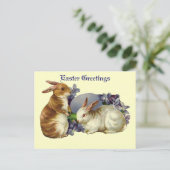 ヴィンテージのイースター挨拶の郵便はがき シーズンポストカード (スタンド正面)