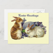 ヴィンテージのイースター挨拶の郵便はがき シーズンポストカード (正面/裏面)