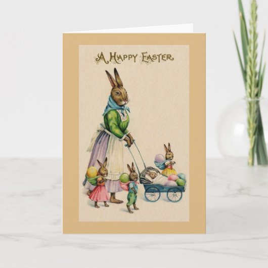 ヴィンテージのイースター挨拶状 シーズンカード (正面)
