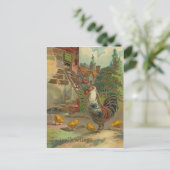 ヴィンテージのイースター挨拶 シーズンポストカード (スタンド正面)