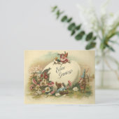 ヴィンテージのイースター挨拶 シーズンポストカード (スタンド正面)