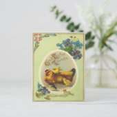 ヴィンテージのイースター知らせ シーズンポストカード (スタンド正面)