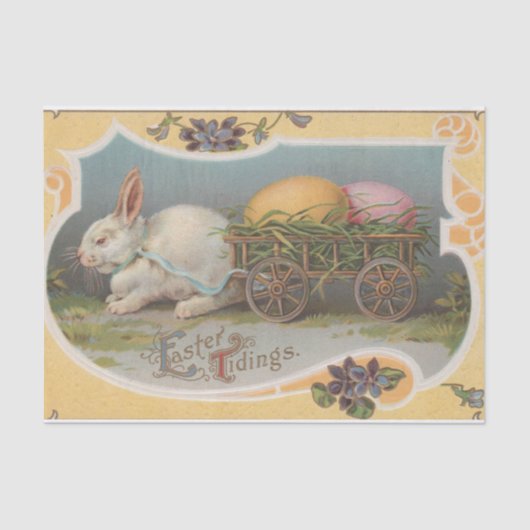 ヴィンテージのイースター知らせ 薄葉紙 (正面)