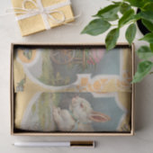 ヴィンテージのイースター知らせ 薄葉紙 (ギフト)