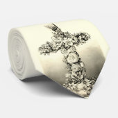 ヴィンテージのイースター花のキリスト教の十字1869年 ネクタイ (ロール)