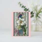 ヴィンテージのイースター・リリー シーズンポストカード (スタンド正面)