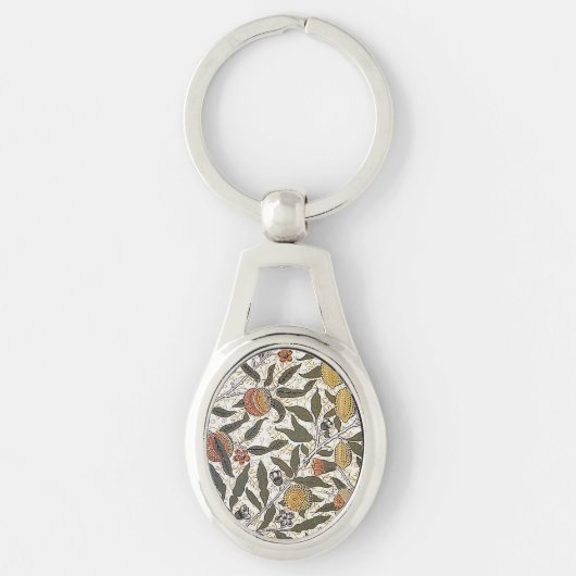 ヴィンテージのウィリアム・モリスのザクロ キーホルダー (正面)