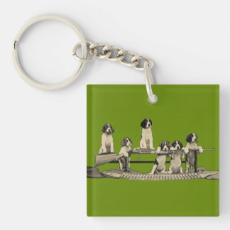 ヴィンテージのウィンチェスターの火器の子犬車Keychain キーホルダー