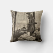 ヴィンテージのウィンチェスターの火器銃の家の装飾の枕 クッション (裏面)