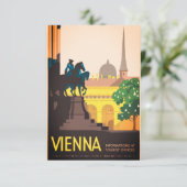 ヴィンテージのウィーン旅行 カード (スタンド正面)