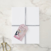 ヴィンテージのウェディング結婚カップルありがとう ギフトタグ (より糸付き)