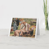 ヴィンテージのウクライナ人のイースターPysanka狩りカード シーズンカード (正面)