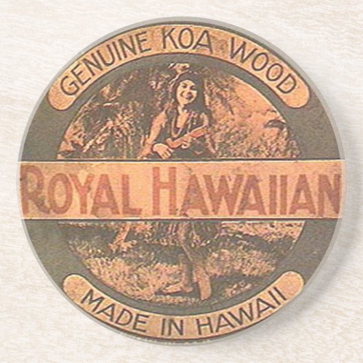 ヴィンテージのウクレレのラベルのコースター コースター (正面)