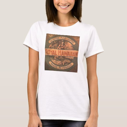 ヴィンテージのウクレレのラベルのワイシャツ Tシャツ (正面)