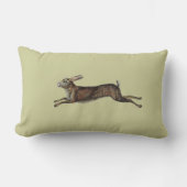 ヴィンテージのウサギの枕 ランバークッション (正面)