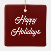 ヴィンテージのウサギビクトリアン夫婦 セラミックオーナメント (裏面)