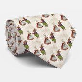 ヴィンテージのウサギビクトリアン夫婦 ネクタイ (ロール)