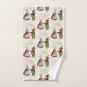 ヴィンテージのウサギビクトリアン夫婦 バスタオルセット (ハンドタオル)