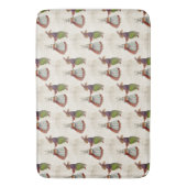 ヴィンテージのウサギビクトリアン夫婦 バスマット (正面縦)