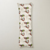 ヴィンテージのウサギビクトリアン夫婦 ボディピロー (裏面 (縦))