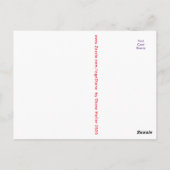 ヴィンテージのウサギ＆ダッキー 子供向けバレンタイン ポストカード (裏面)