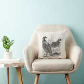 ヴィンテージのウズラの鳥-パーソナライズなレトロの狩猟鳥 クッション (椅子)