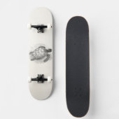 ヴィンテージのウミガメのパーソナライズなウミガメ スケートボード (正面)