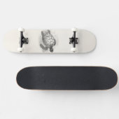 ヴィンテージのウミガメのパーソナライズなウミガメ スケートボード (横)