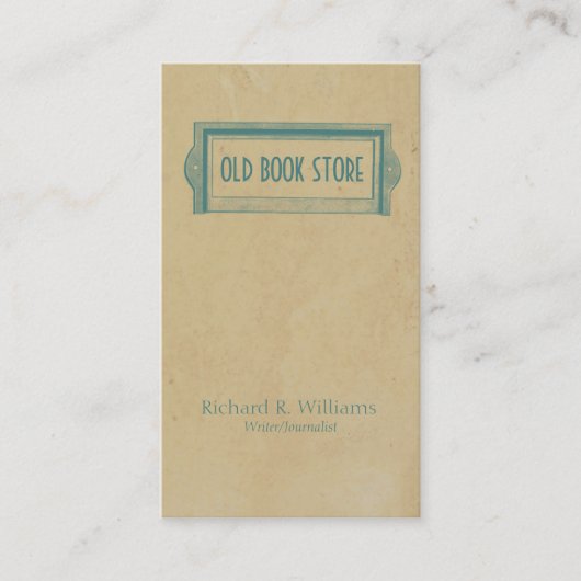 ヴィンテージのエクスリブリスの図書館 名刺 (正面)