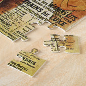 ヴィンテージのエジプトのテーマの鉄道のジグソーパズル ジグソーパズル (側面)