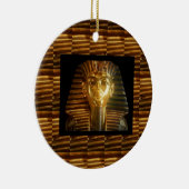 ヴィンテージのエジプトの偶像の芸術: 古代のピラミッド セラミックオーナメント (右)