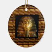 ヴィンテージのエジプトの偶像の芸術: 古代のピラミッド セラミックオーナメント (左)