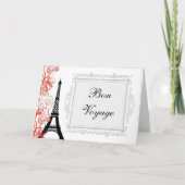 ヴィンテージのエッフェル塔のパリフランスの餞別カード カード (正面)